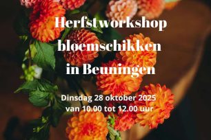 Herfstworkshop bloemschikken